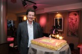 Mr. Dumont (VIPServices) in front of his cake